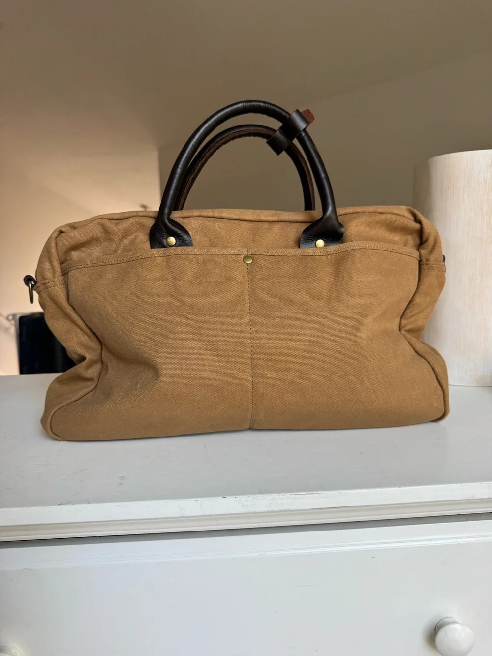 Daneberry DDMA Canvas & Leather Weekender Travel Duffel Bag